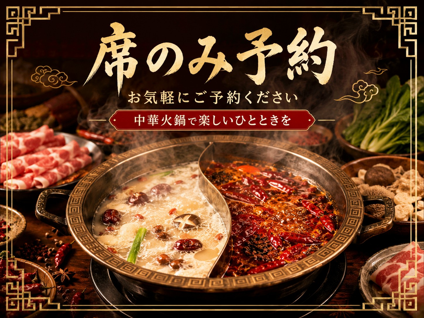 席だけ予約(お支払いは現地店舗で）